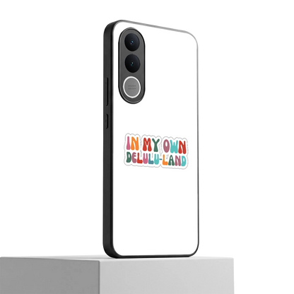Delulu Land vivo v70 fe mobile cover | shockproof glass phone case