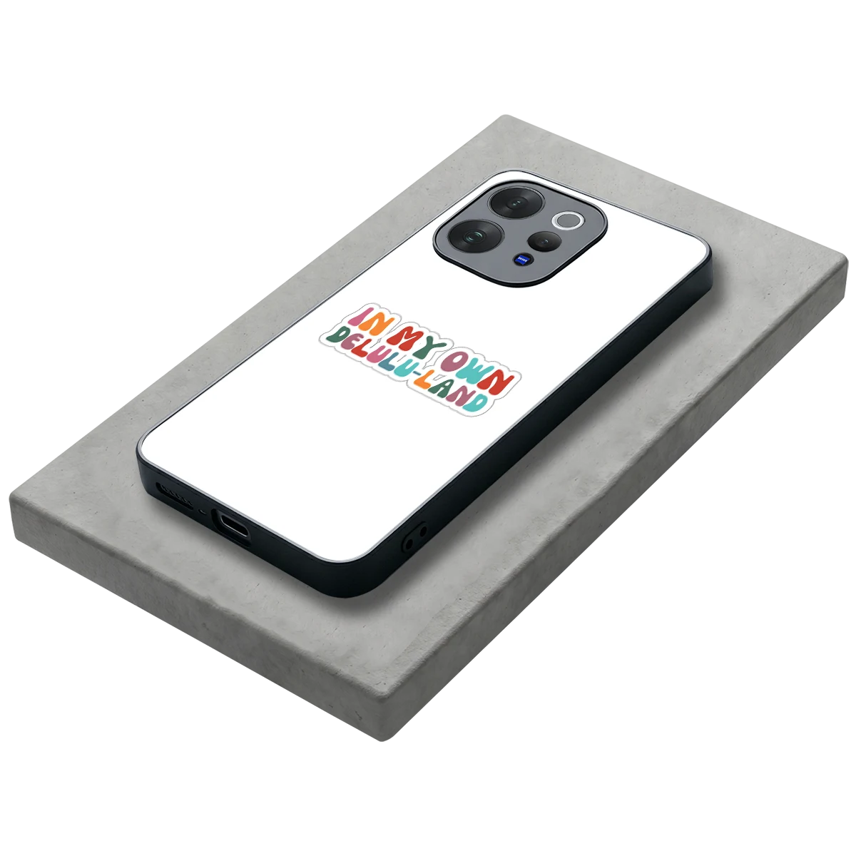 Delulu Land stylish phone case for vivo v70 elite | glossy glass and slim fit
