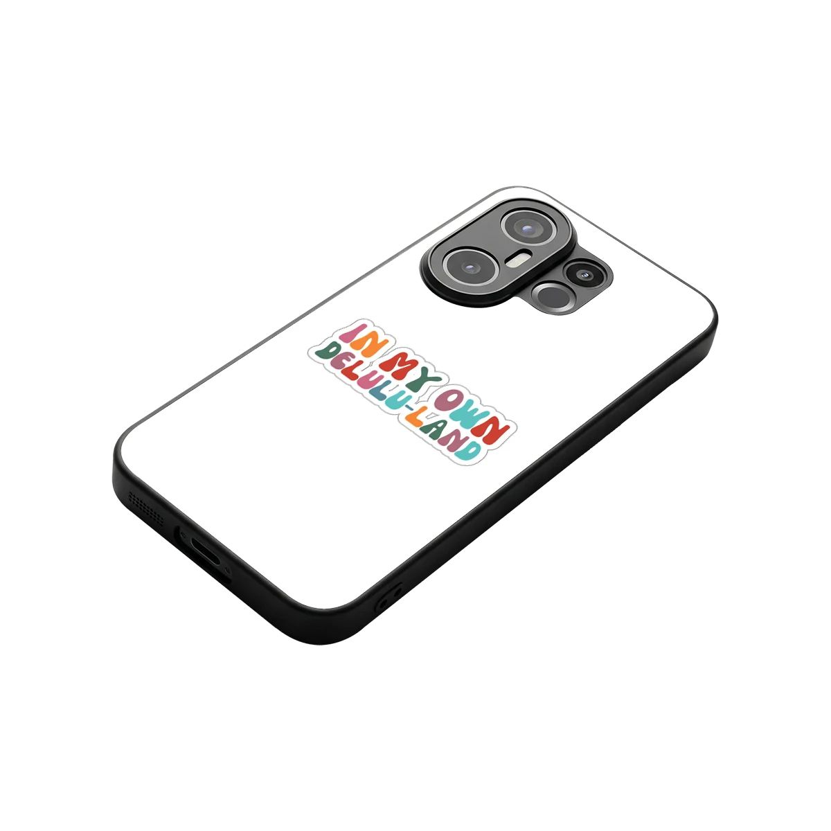 Delulu Land stylish phone case for vivo x200 fe | glossy glass and slim fit
