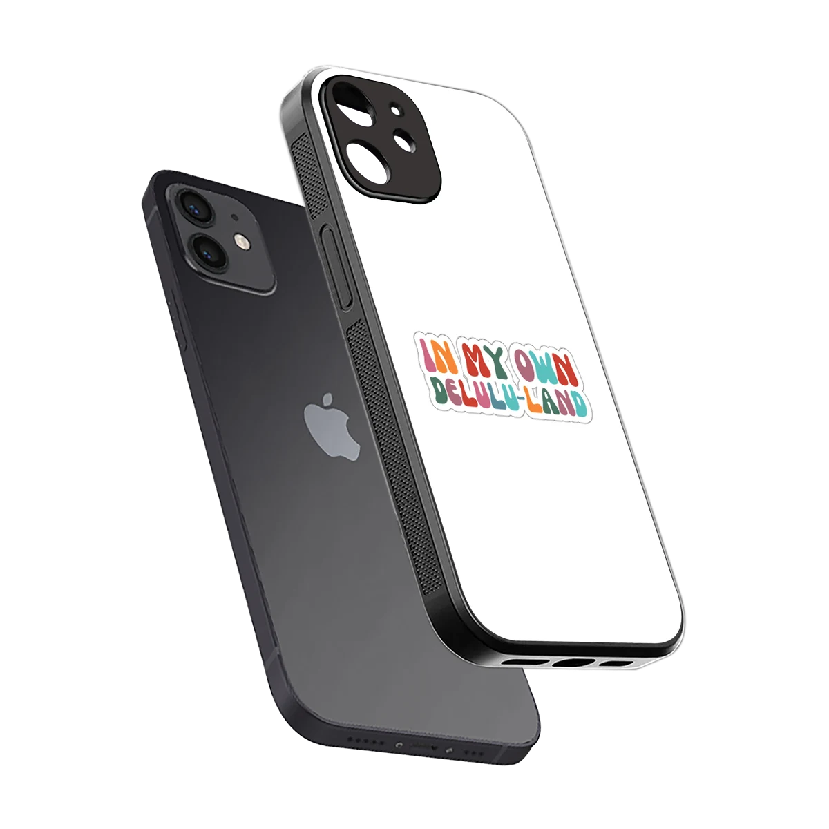 Delulu Land sleek iphone 11 cover with tempered glass back and TPU edges