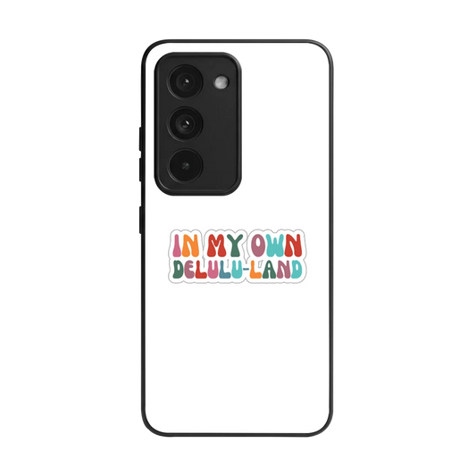 Delulu Land back phone cover | glass case for redmi 15 5g