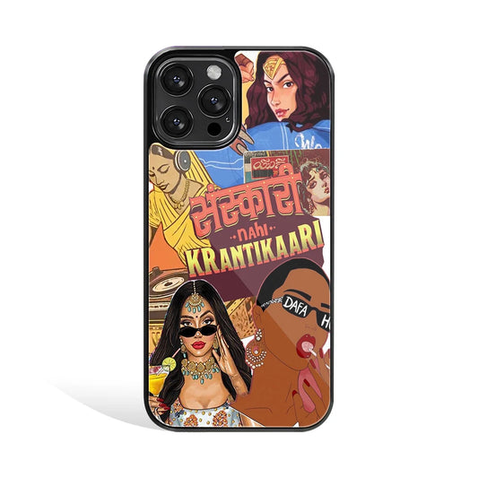 Premium Glass Back Mobile Phone Cover for iPhone, Samsung, OnePlus, Google Pixel, Redmi, Oppo, Vivo & Realme