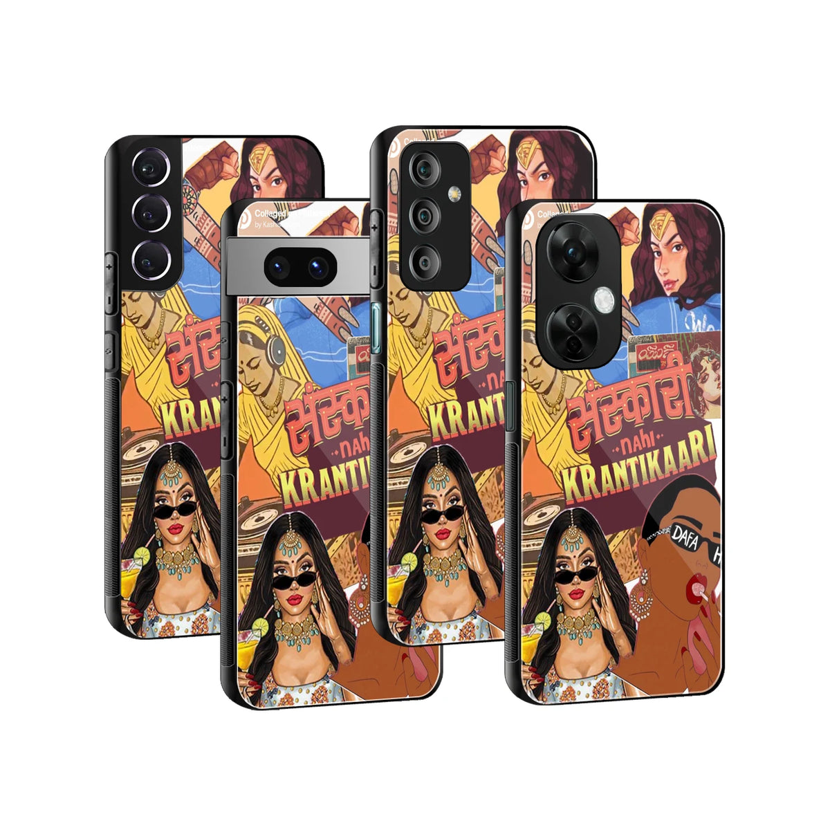 Stylish Glass Back Case for All Smartphones iPhone, Samsung, OnePlus, Pixel, Redmi, Oppo, Vivo, Motorola