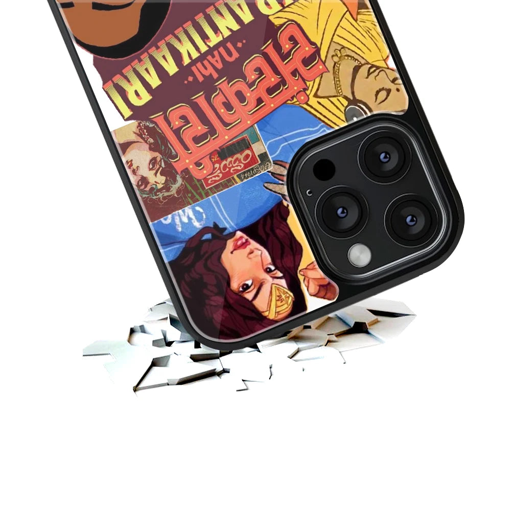 Durable Glass Back Mobile Case for iPhone, Samsung, OnePlus, Google Pixel, Redmi, Vivo, Oppo