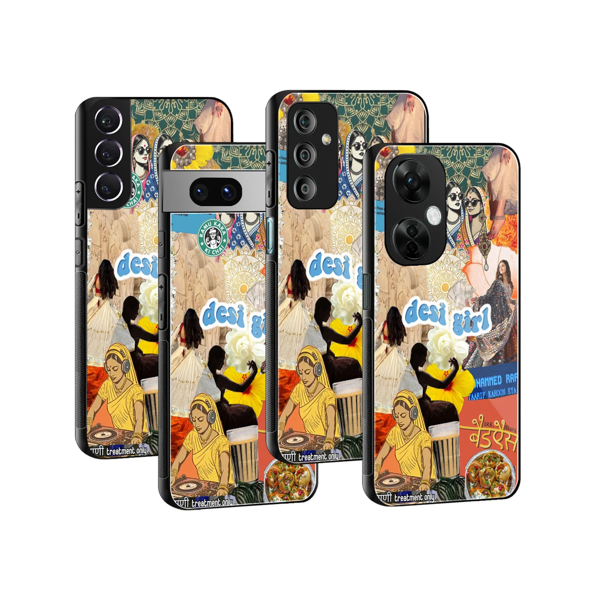 Stylish Glass Back Case for All Smartphones iPhone, Samsung, OnePlus, Pixel, Redmi, Oppo, Vivo, Motorola