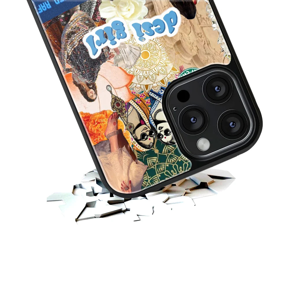 Durable Glass Back Mobile Case for iPhone, Samsung, OnePlus, Google Pixel, Redmi, Vivo, Oppo
