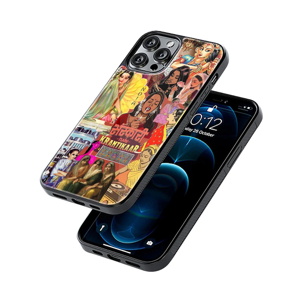 Protective Glass Back Phone Case Compatible with iPhone, Samsung, OnePlus, Pixel & More