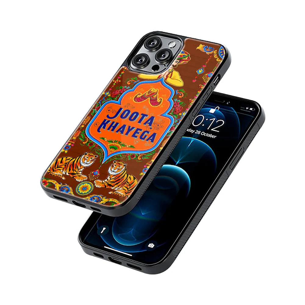 Protective Glass Back Phone Case Compatible with iPhone, Samsung, OnePlus, Pixel & More
