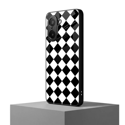 Diamond Check oneplus nord ce5 5g mobile cover | shockproof glass phone case