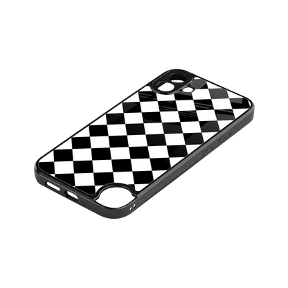 Diamond Check stylish phone case for cmf nothing phone 1 | glossy glass and slim fit