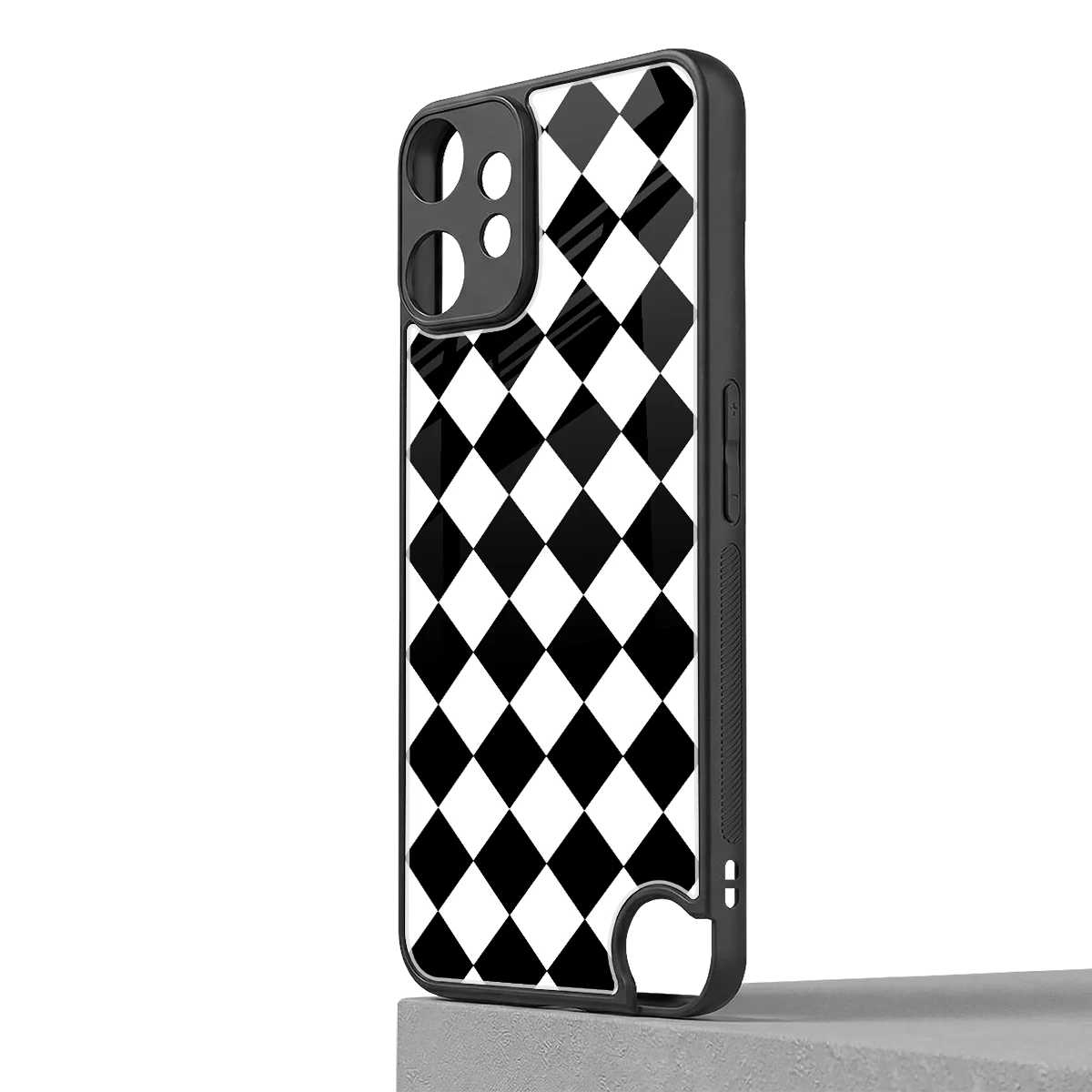 Diamond Check cmf nothing phone 2 pro mobile cover | shockproof glass phone case