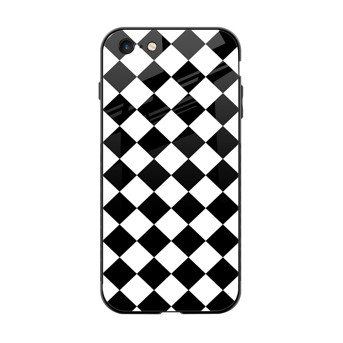 Diamond Check back phone cover | glass case for iphone 6s