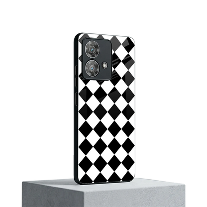 Diamond Check motorola edge 40 neo 5g mobile cover | shockproof glass phone case