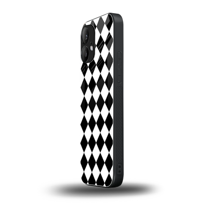 Diamond Check nothing phone 2 mobile cover | shockproof glass phone case