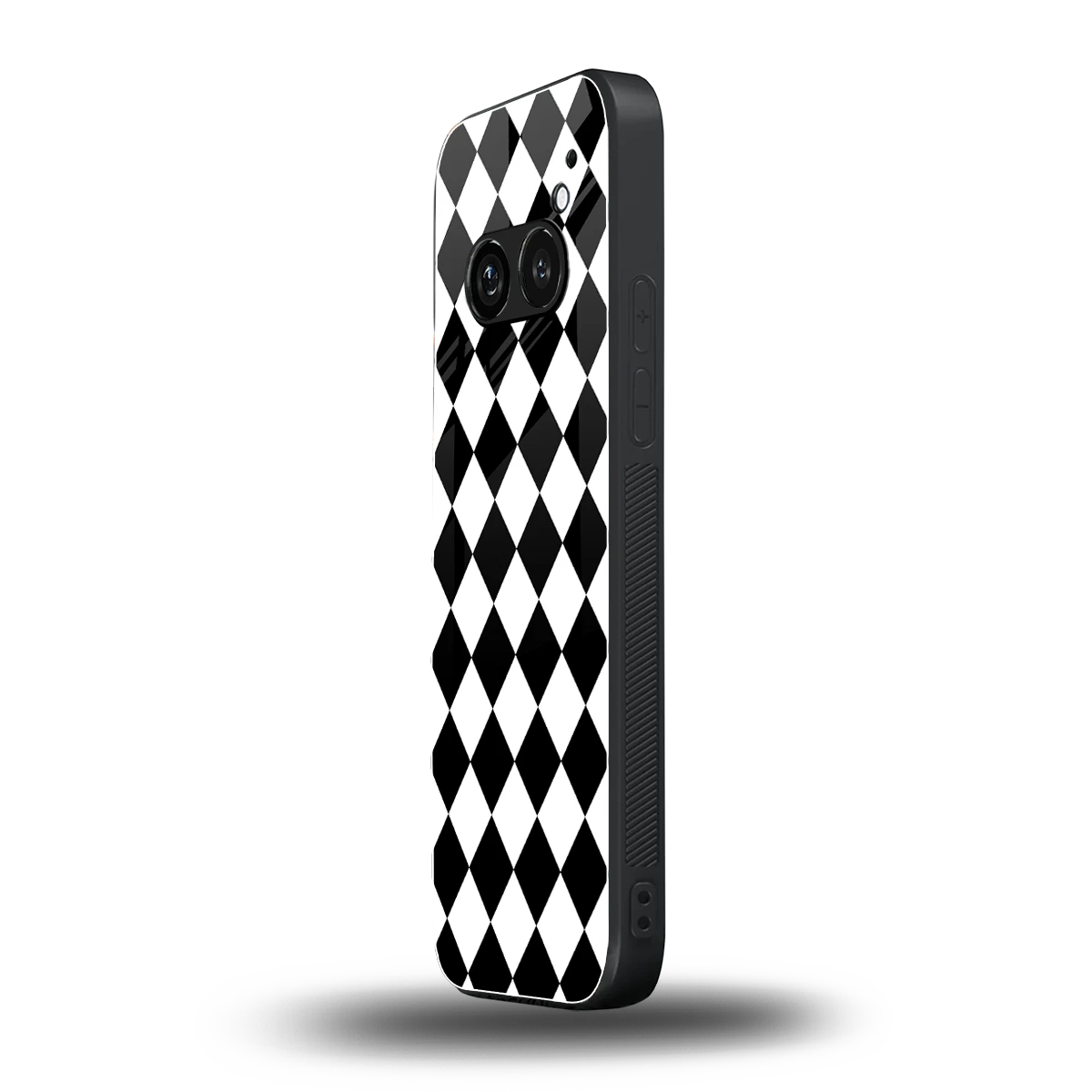 Diamond Check nothing phone 2a plus mobile cover | shockproof glass phone case