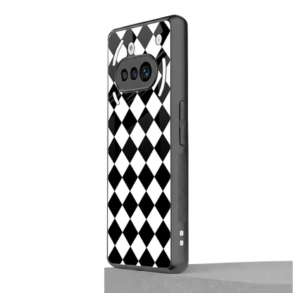 Diamond Check nothing phone 3a mobile cover | shockproof glass phone case