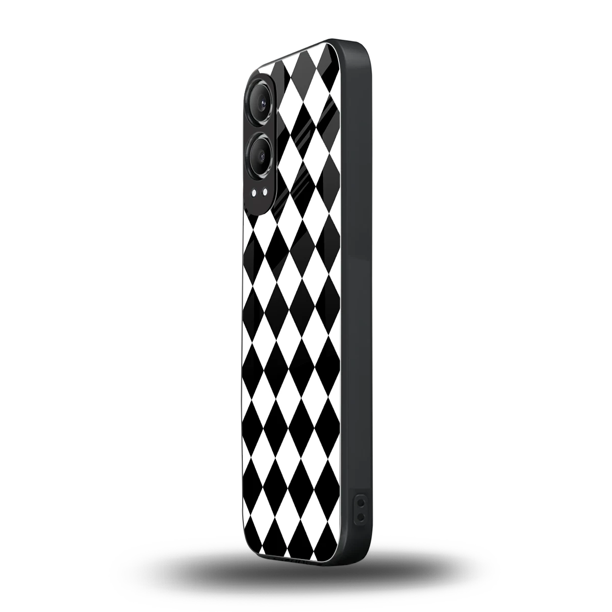 Diamond Check oneplus nord ce 4 lite mobile cover | shockproof glass phone case