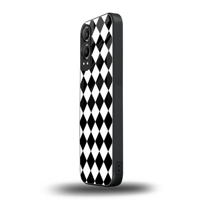 Diamond Check oneplus nord ce 4 lite mobile cover | shockproof glass phone case
