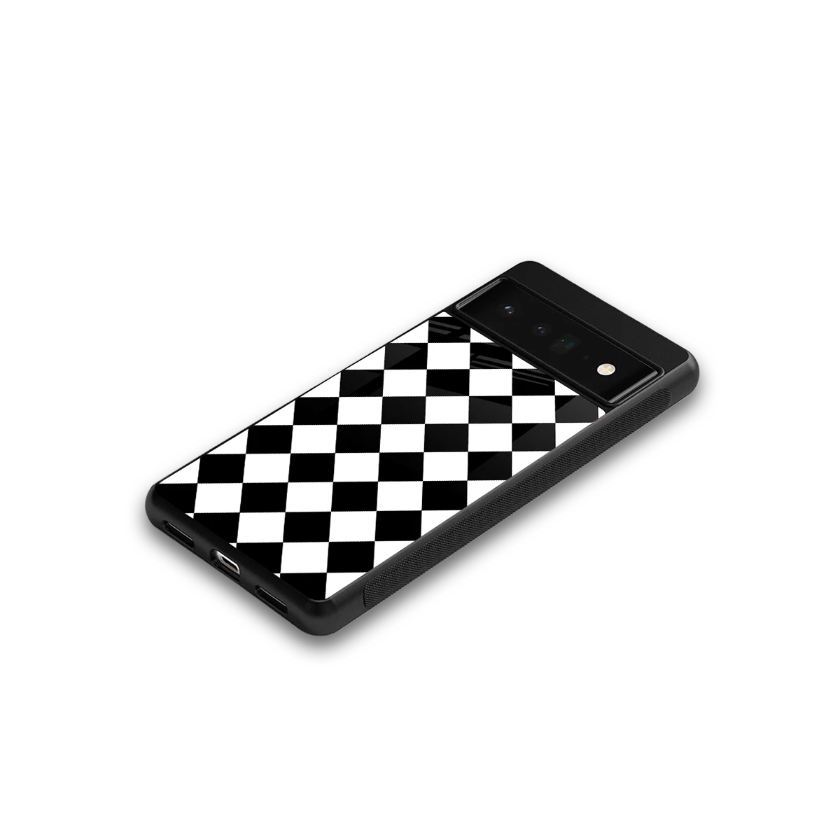 Diamond Check google pixel 6 pro mobile cover | shockproof glass phone case