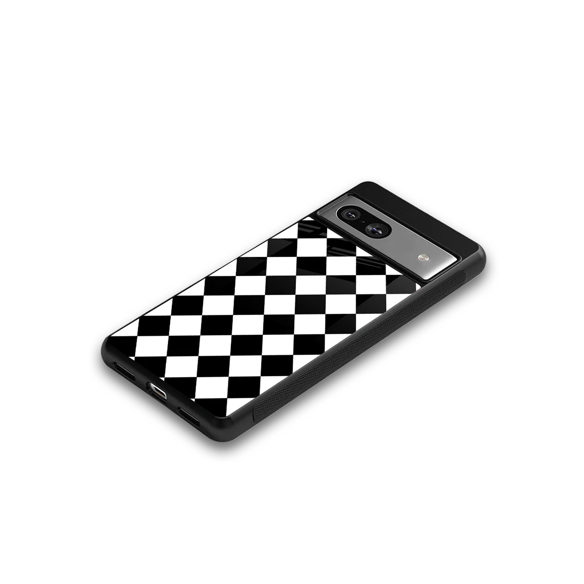 Diamond Check google pixel 7a mobile cover | shockproof glass phone case