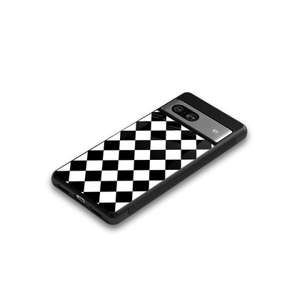 Diamond Check google pixel 7 mobile cover | shockproof glass phone case