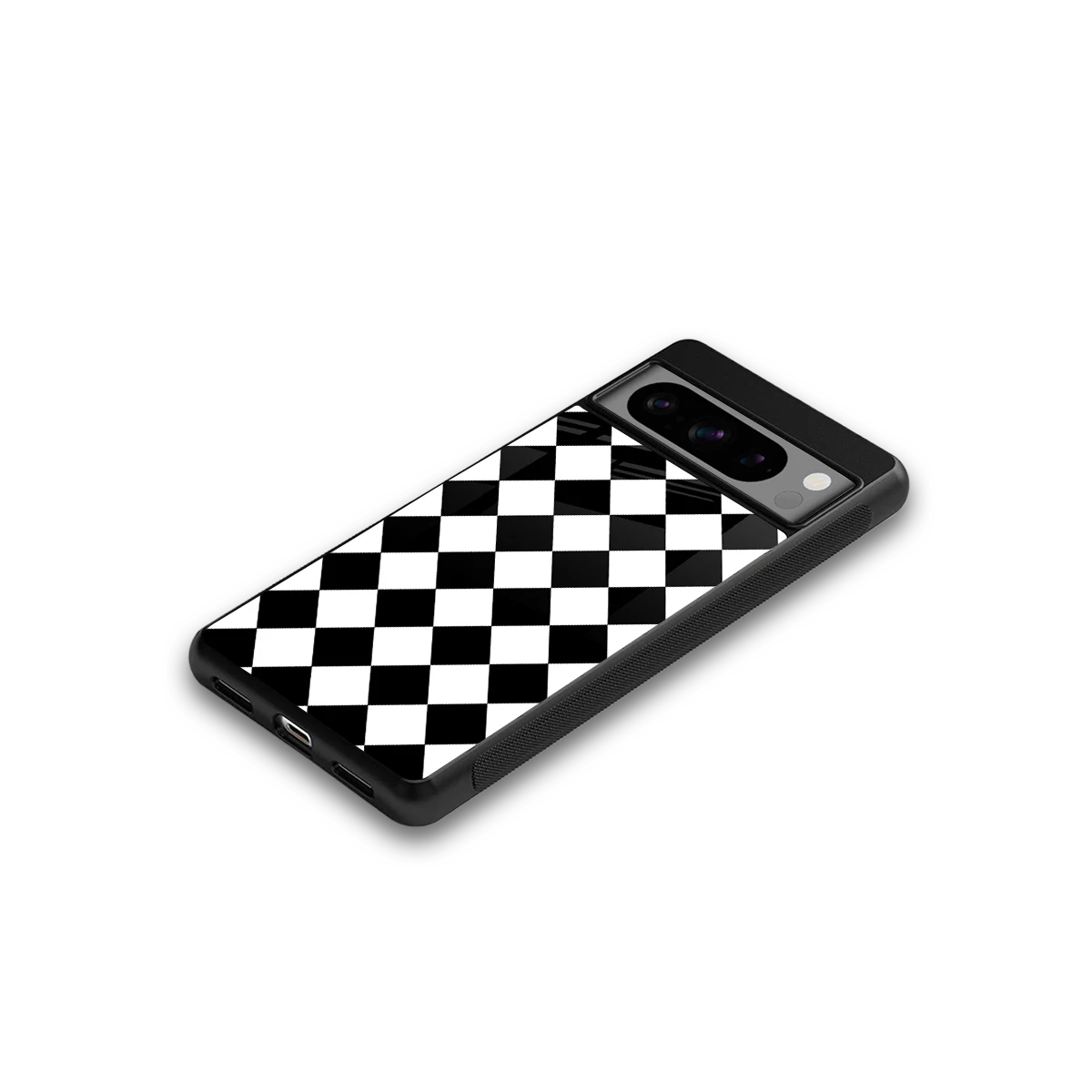 Diamond Check google pixel 8 pro mobile cover | shockproof glass phone case
