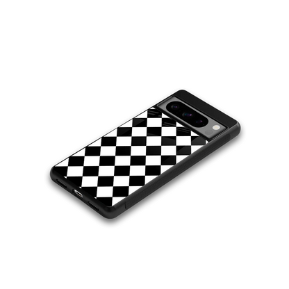 Diamond Check google pixel 8 pro mobile cover | shockproof glass phone case
