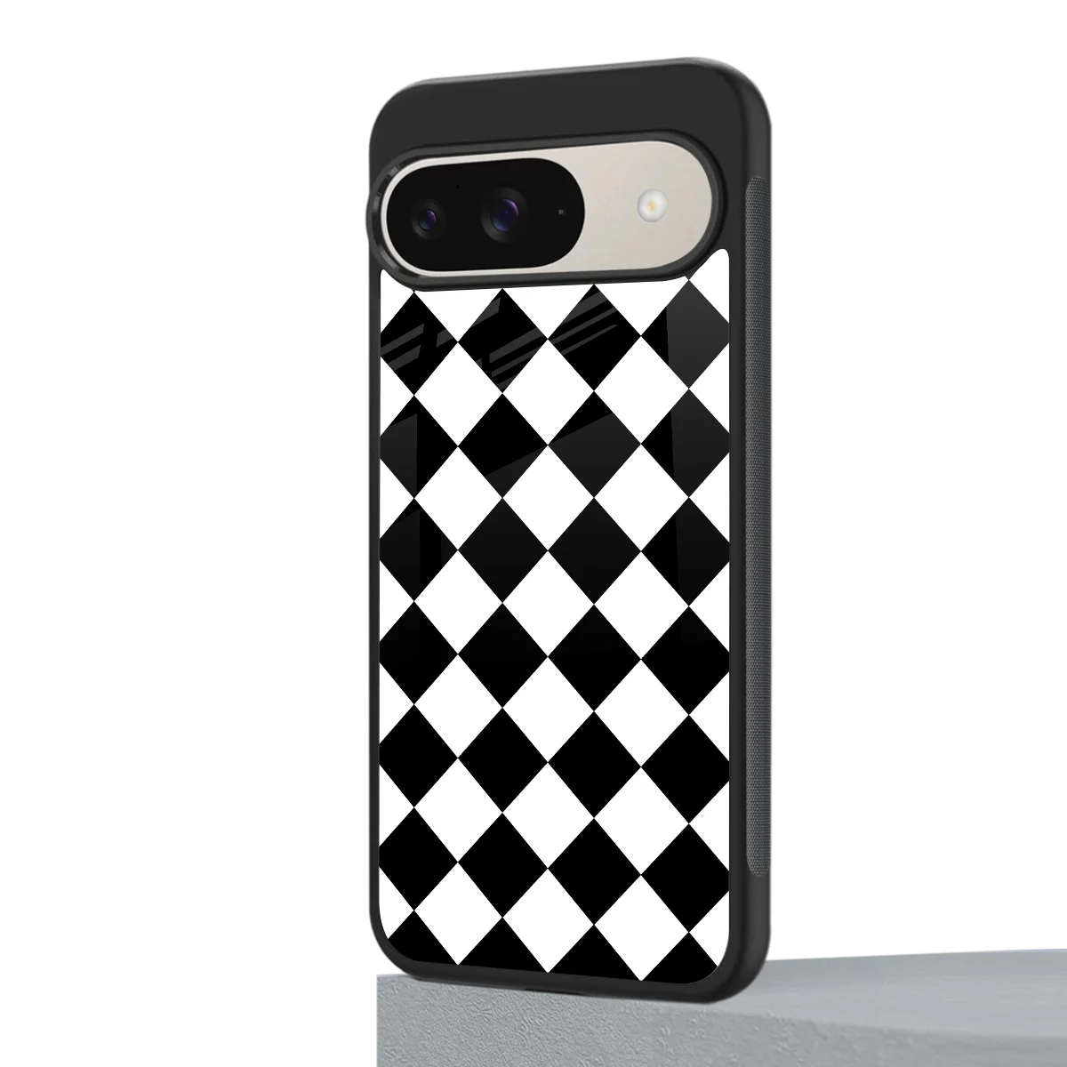 Diamond Check google pixel 9 mobile cover | shockproof glass phone case