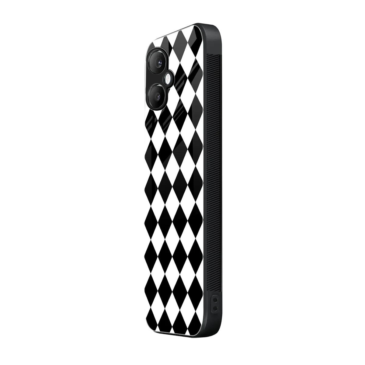 Diamond Check samsung galaxy a06 5g mobile cover | shockproof glass phone case