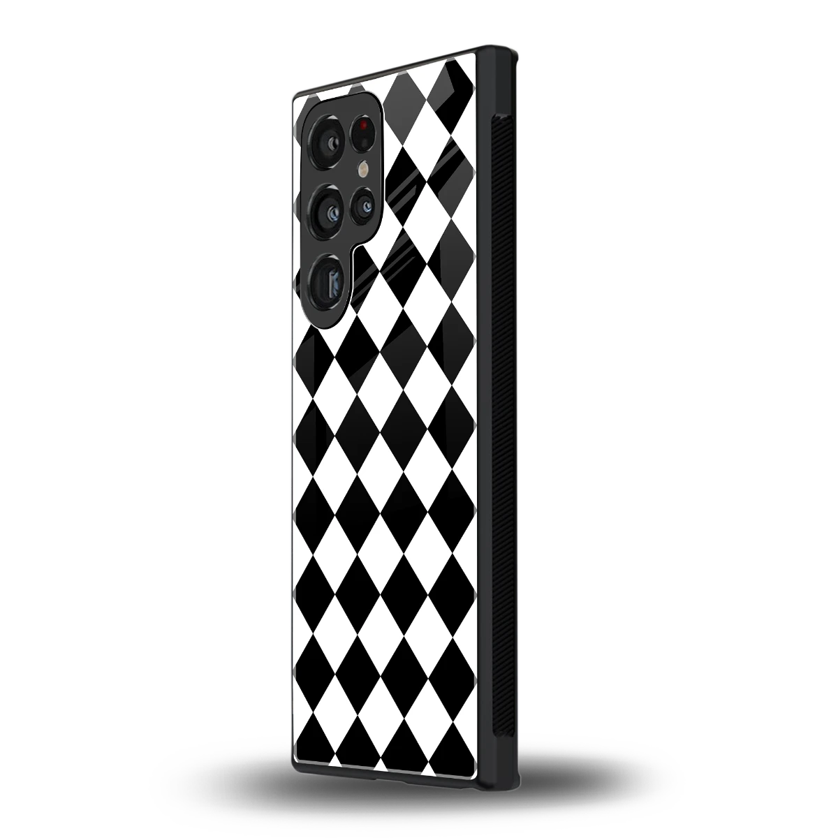 Diamond Check samsung galaxy s23 ultra mobile cover | shockproof glass phone case