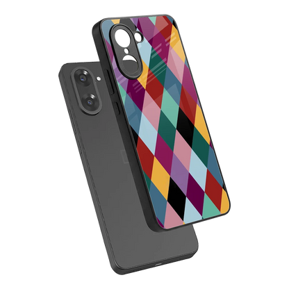 Diamond Palette sleek oneplus nord ce5 5g cover with tempered glass back and TPU edges