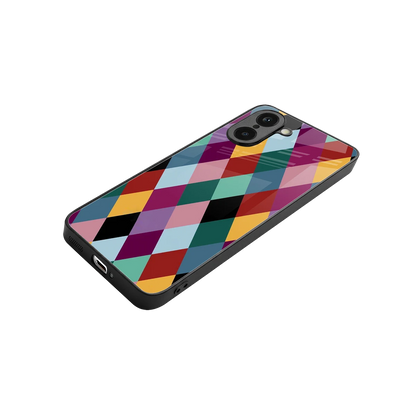 Diamond Palette stylish phone case for oneplus nord ce5 5g | glossy glass and slim fit