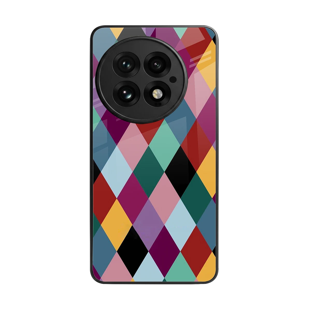 Diamond Palette back phone cover | glass case for oneplus 13