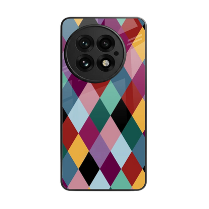 Diamond Palette back phone cover | glass case for oneplus 13