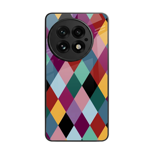 Diamond Palette back phone cover | glass case for oneplus 13