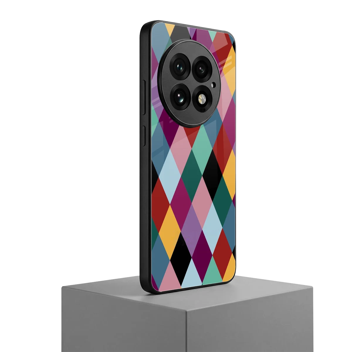 Diamond Palette oneplus 13 mobile cover | shockproof glass phone case
