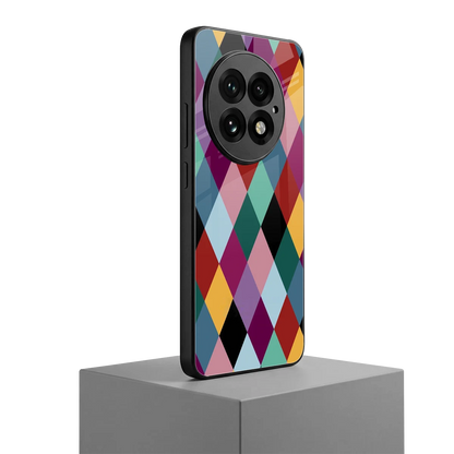 Diamond Palette oneplus 13 mobile cover | shockproof glass phone case
