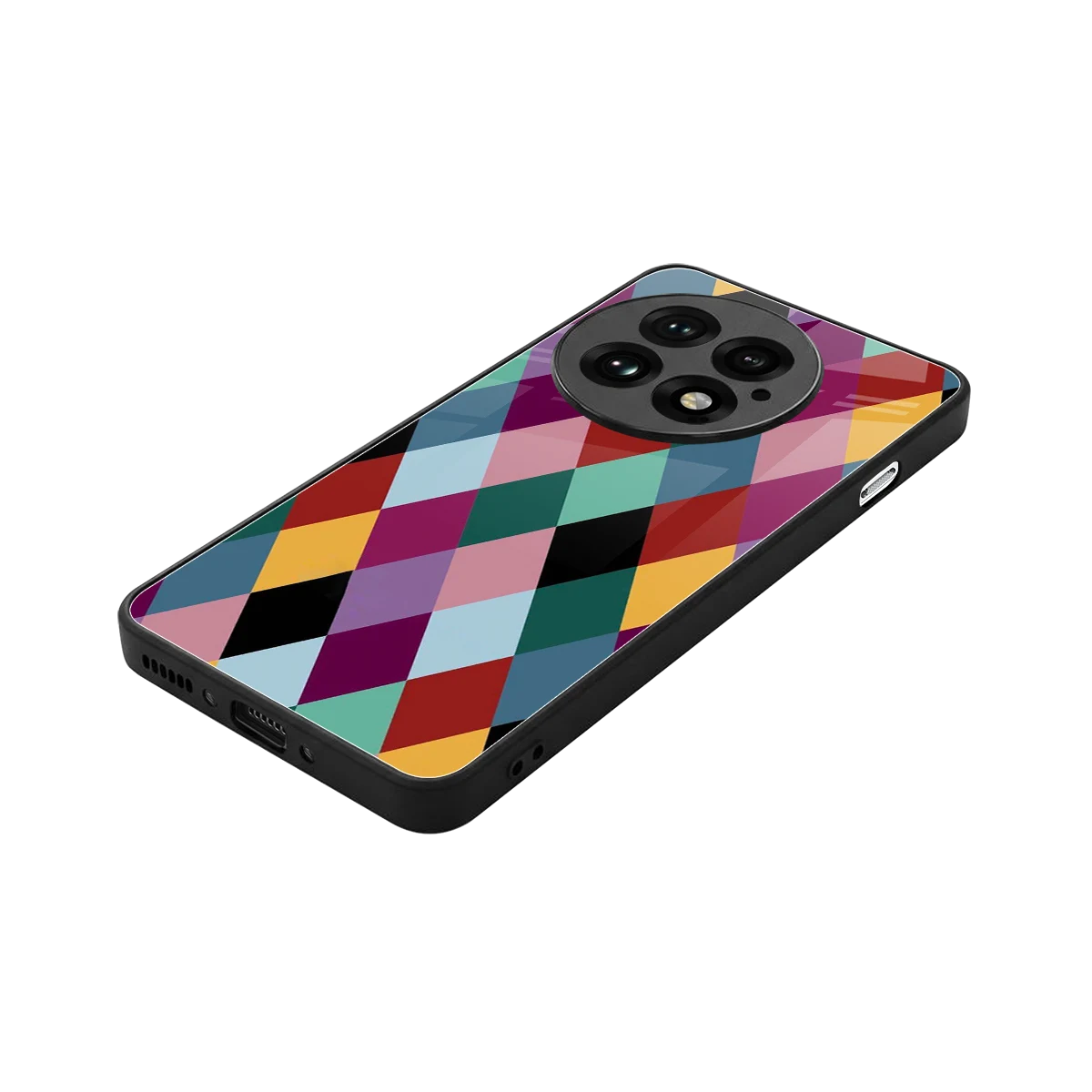 Diamond Palette stylish phone case for oneplus 13 | glossy glass and slim fit
