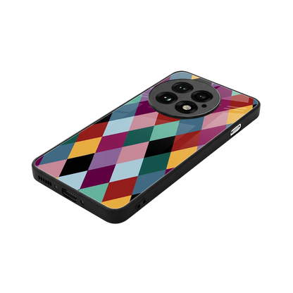 Diamond Palette stylish phone case for oneplus 13 | glossy glass and slim fit