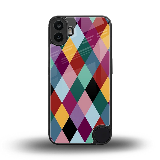 Diamond Palette back phone cover | glass case for cmf nothing phone 1