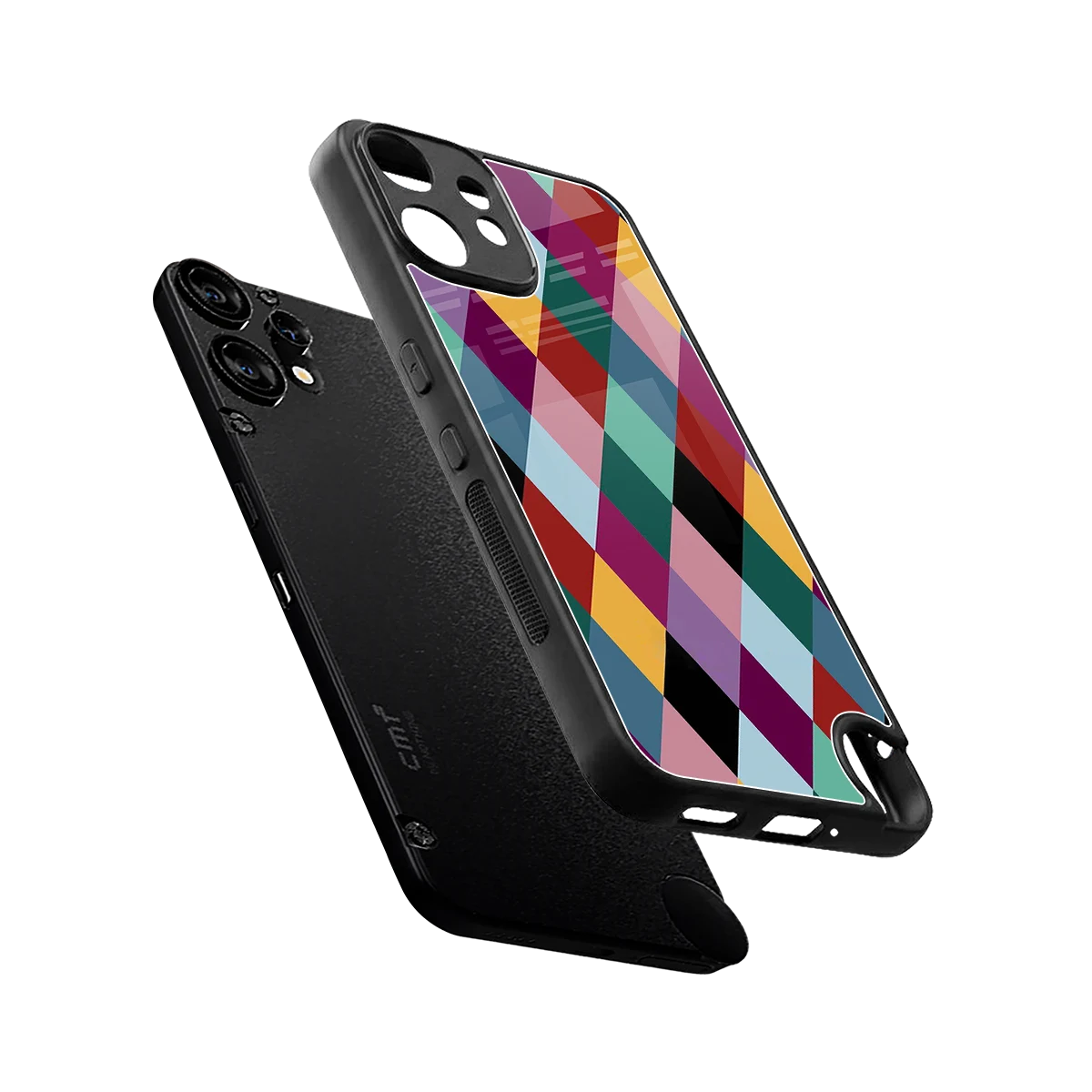 Diamond Palette sleek cmf nothing phone 2 pro cover with tempered glass back and TPU edges