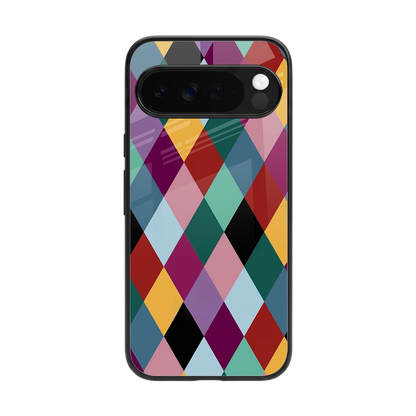 Diamond Palette back phone cover | glass case for google pixel 10 pro xl