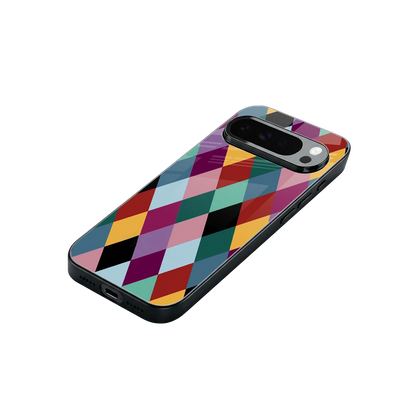 Diamond Palette stylish phone case for google pixel 10 pro xl | glossy glass and slim fit