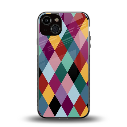 Diamond Palette back phone cover | glass case for iphone 14
