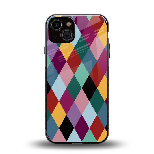 Diamond Palette back phone cover | glass case for iphone 14