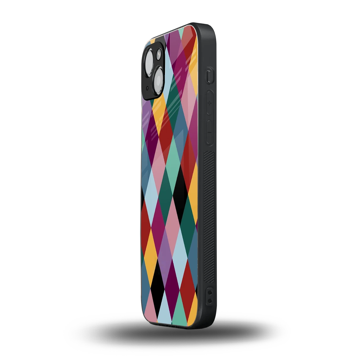 Diamond Palette iphone 14 mobile cover | shockproof glass phone case