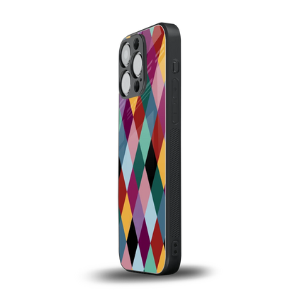 Diamond Palette iphone 16 pro mobile cover | shockproof glass phone case