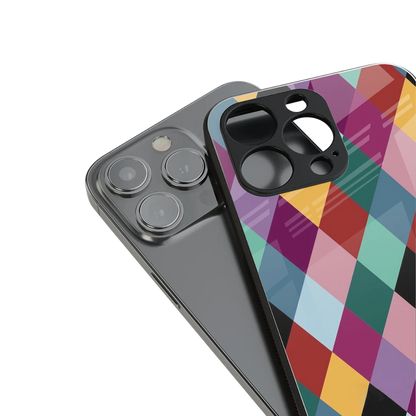 Diamond Palette stylish phone case for iphone 15 | glossy glass and slim fit