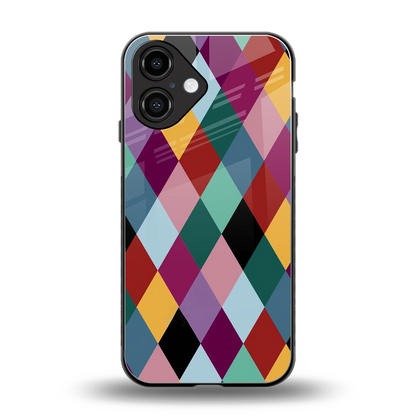 Diamond Palette back phone cover | glass case for iphone 16