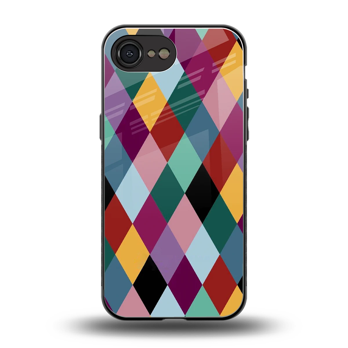 Diamond Palette back phone cover | glass case for iphone 16e